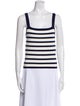 La Ligne Striped Square Neckline Sweater