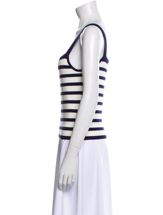 La Ligne Striped Square Neckline Sweater