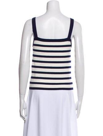 La Ligne Striped Square Neckline Sweater