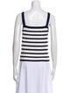 La Ligne Striped Square Neckline Sweater