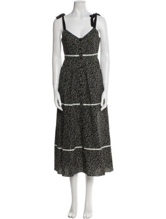 La Ligne Printed Midi Length Dress