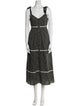 La Ligne Printed Midi Length Dress