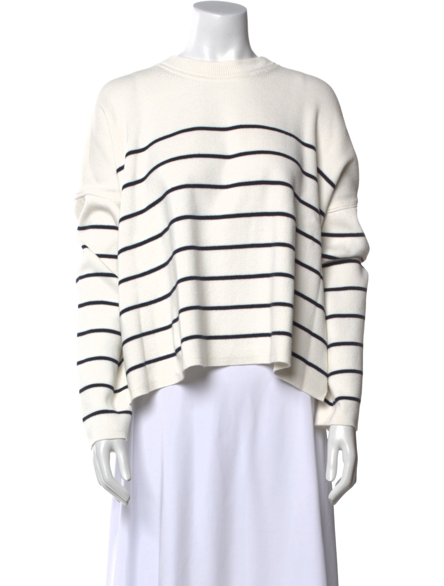 La Ligne Striped Crew Neck Sweatshirt