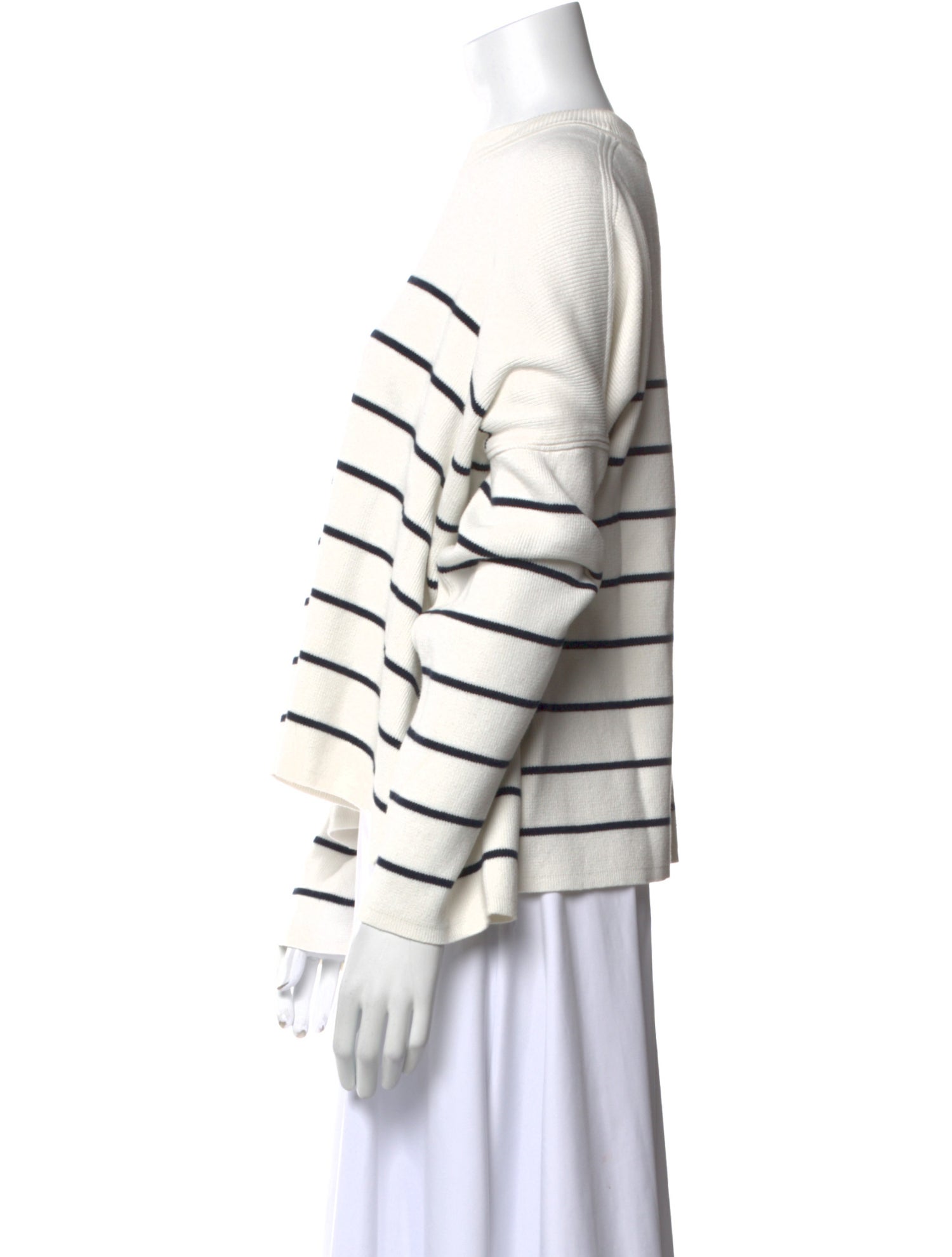 La Ligne Striped Crew Neck Sweatshirt