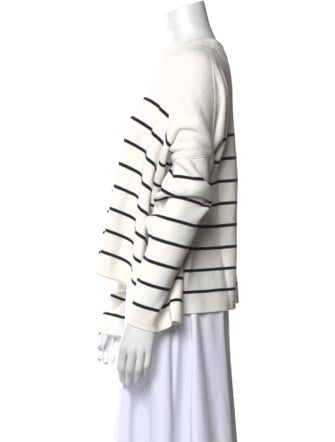 La Ligne Striped Crew Neck Sweatshirt