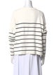 La Ligne Striped Crew Neck Sweatshirt