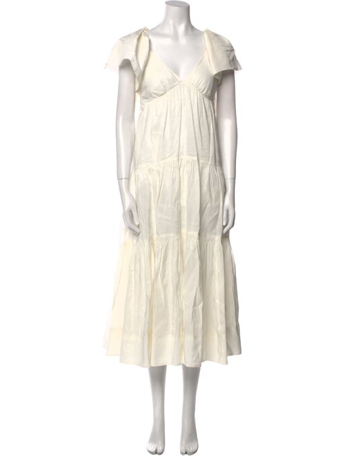 La Ligne V-Neck Long Dress