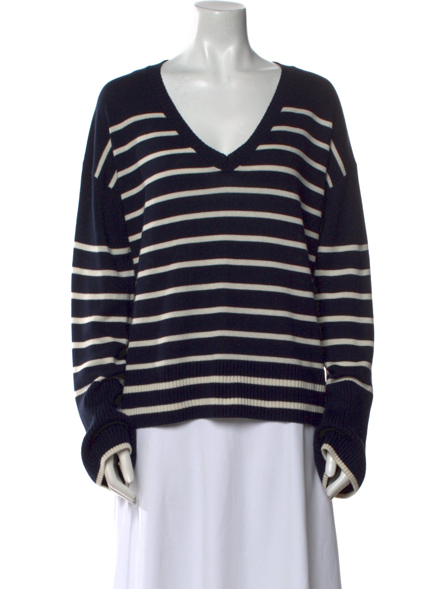La Ligne Silk Striped Sweater