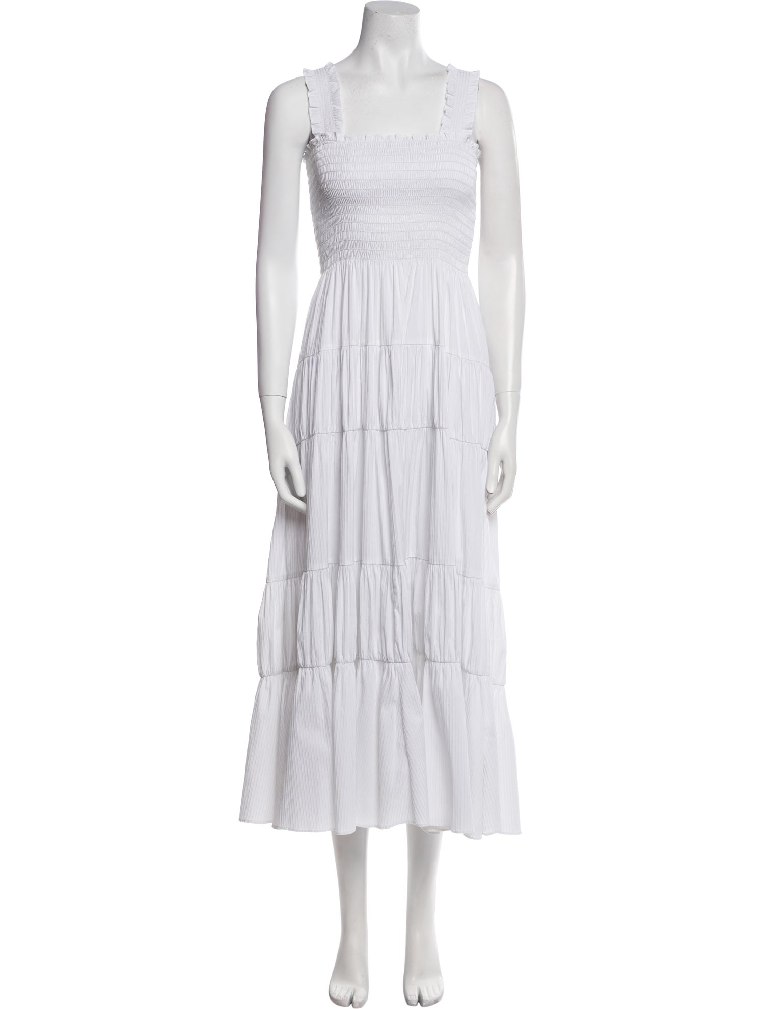 La Ligne Square Neckline Long Dress