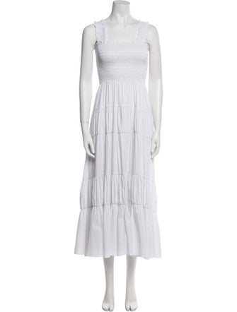 La Ligne Square Neckline Long Dress