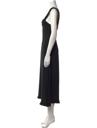 La Ligne Square Neckline Long Dress