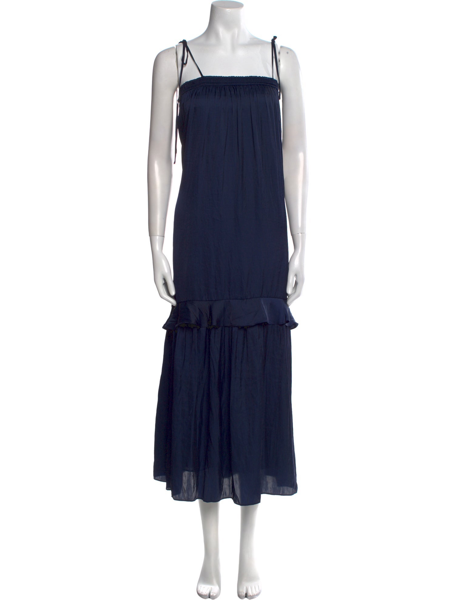 La Ligne Square Neckline Long Dress