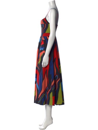 La Ligne Printed Long Dress