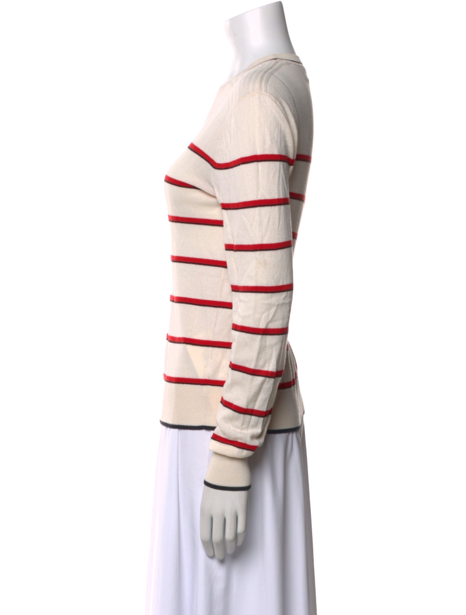La Ligne Striped Scoop Neck Sweater