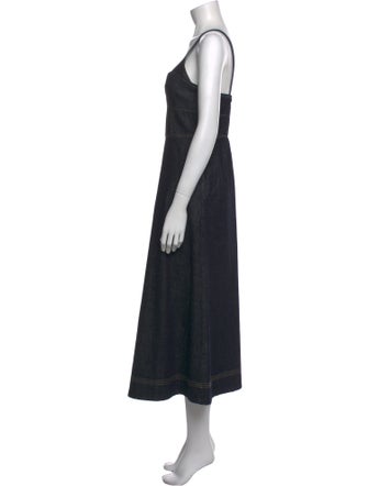 La Ligne Square Neckline Long Dress