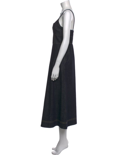 La Ligne Square Neckline Long Dress