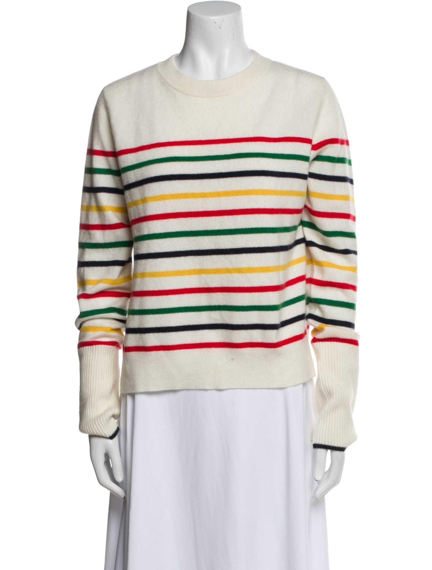 La Ligne Cashmere Striped Sweatshirt