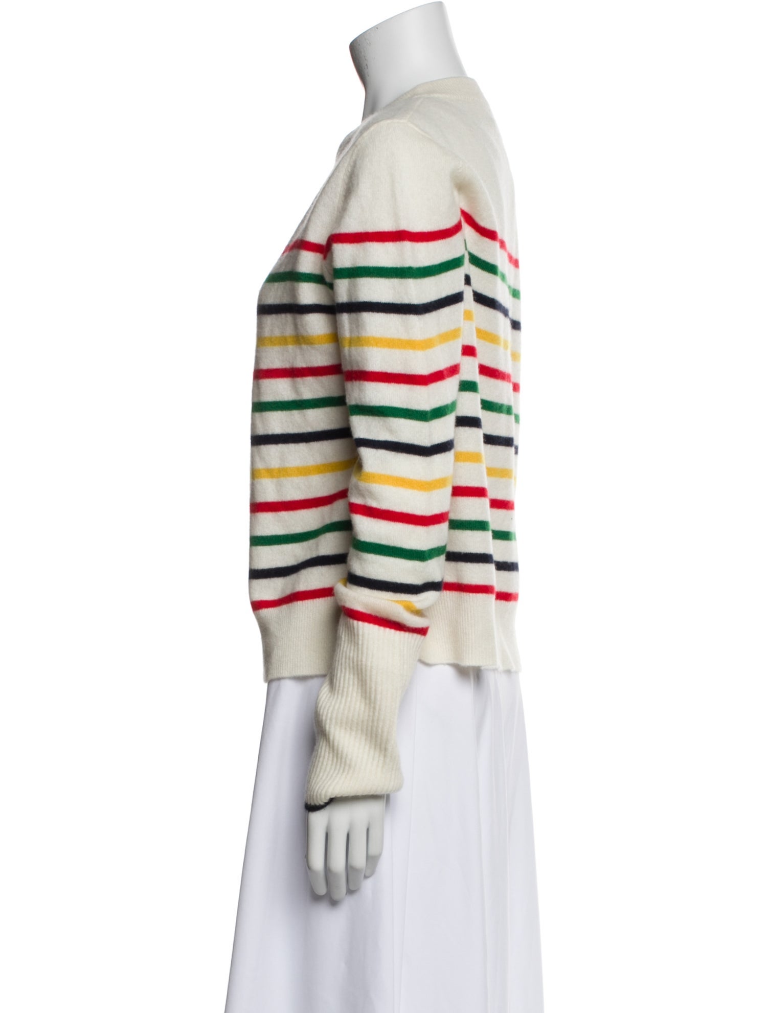 La Ligne Cashmere Striped Sweatshirt