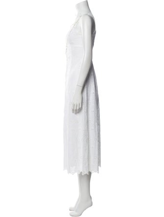 La Ligne Square Neckline Midi Length Dress