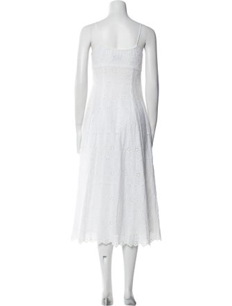 La Ligne Square Neckline Midi Length Dress