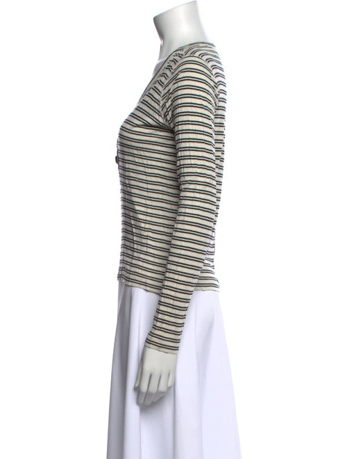 La Ligne Striped V-Neck Top