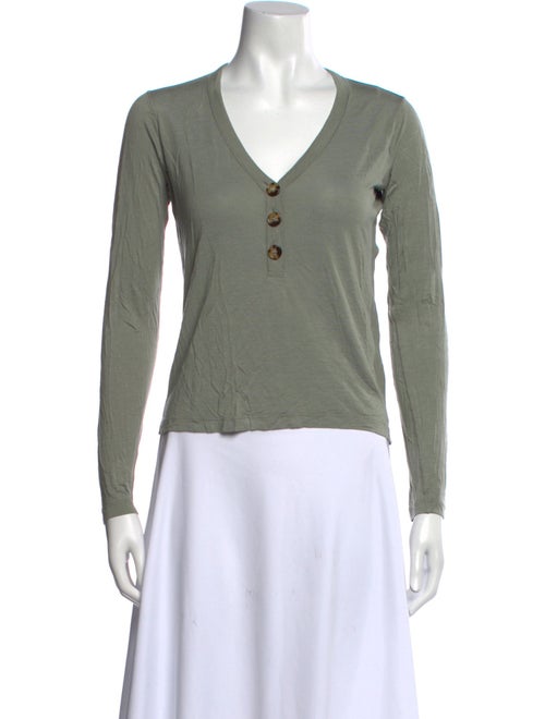 La Ligne V-Neck Long Sleeve Top