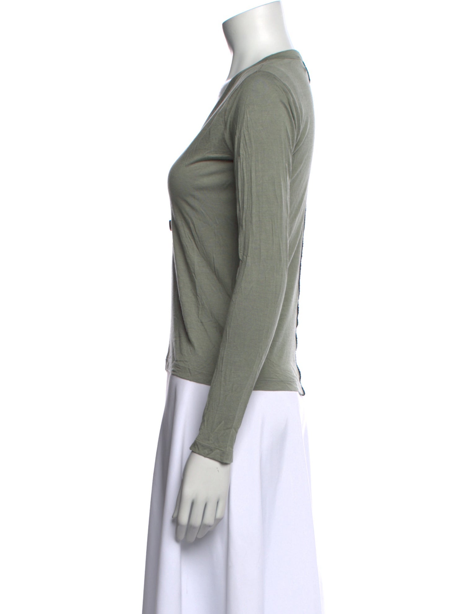 La Ligne V-Neck Long Sleeve Top