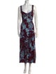 La Ligne Floral Print Long Dress