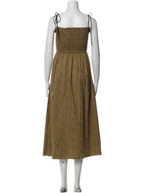 La Ligne Floral Print Midi Length Dress
