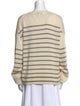 La Ligne Silk Striped Sweater
