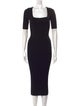 La Ligne Square Neckline Midi Length Dress
