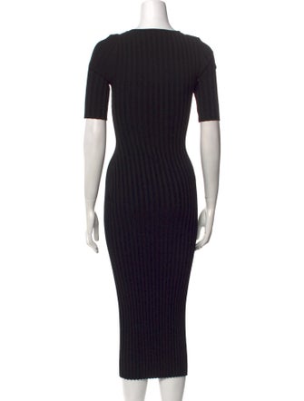 La Ligne Square Neckline Midi Length Dress