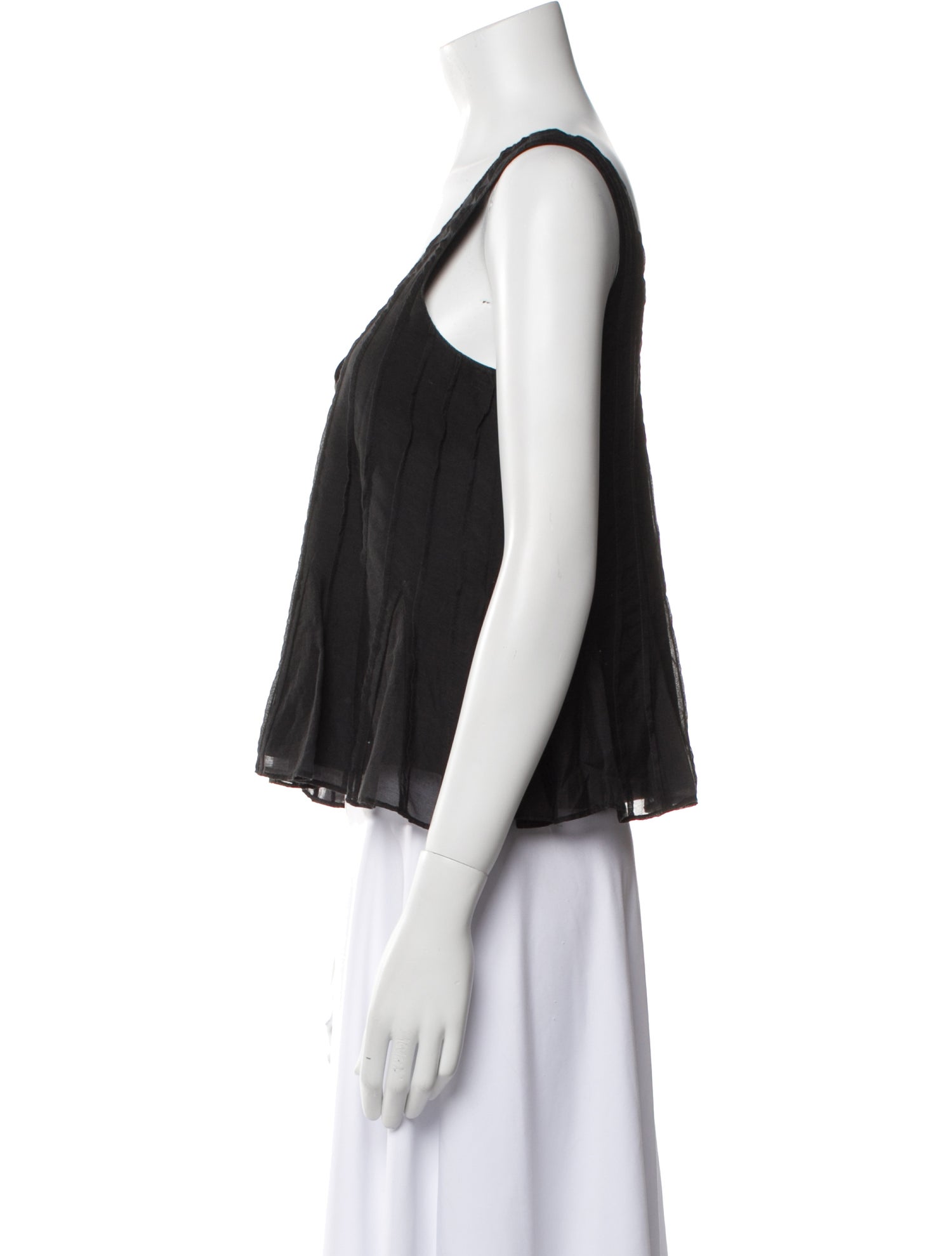 La Ligne V-Neck Sleeveless Crop Top