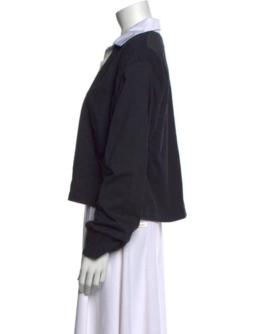 La Ligne V-Neck Long Sleeve Polo