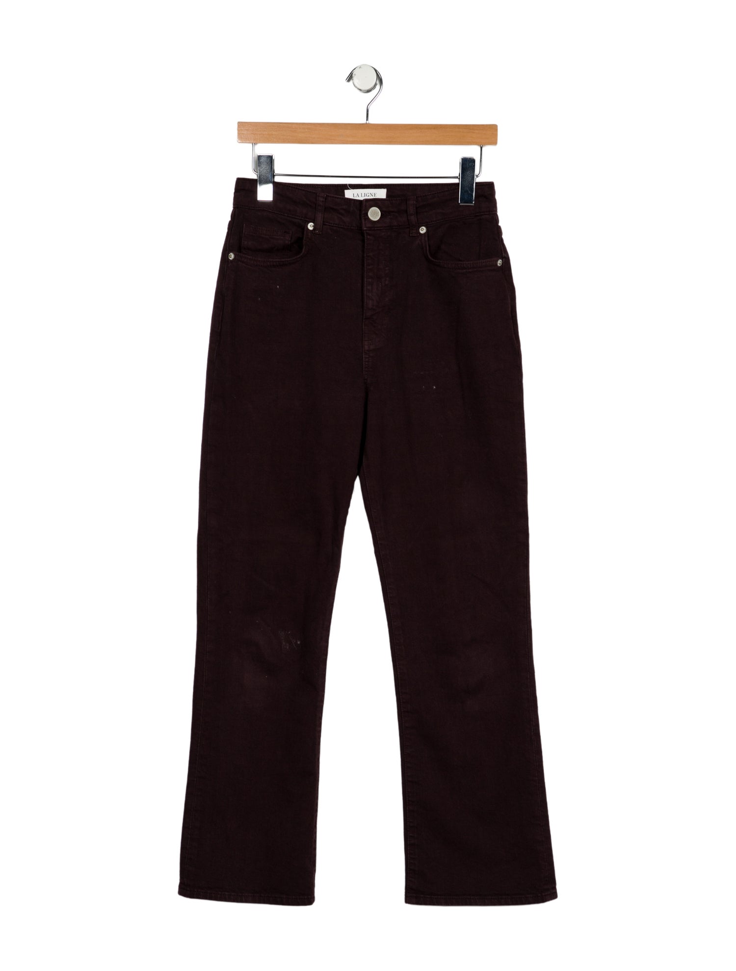 La Ligne High-Rise Straight Leg Jeans