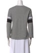 La Ligne Colorblock Pattern Scoop Neck Sweatshirt