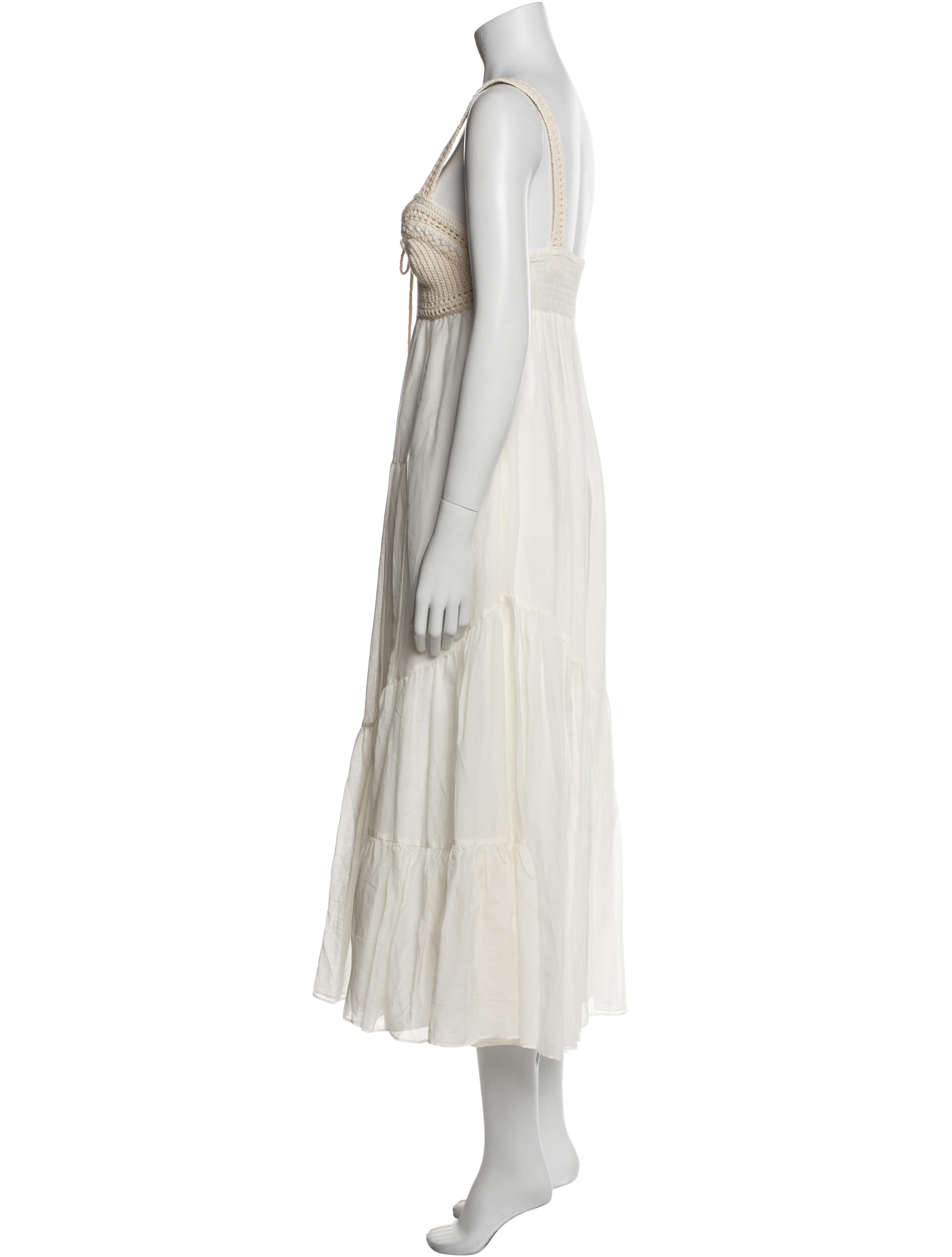 La Ligne Square Neckline Long Dress