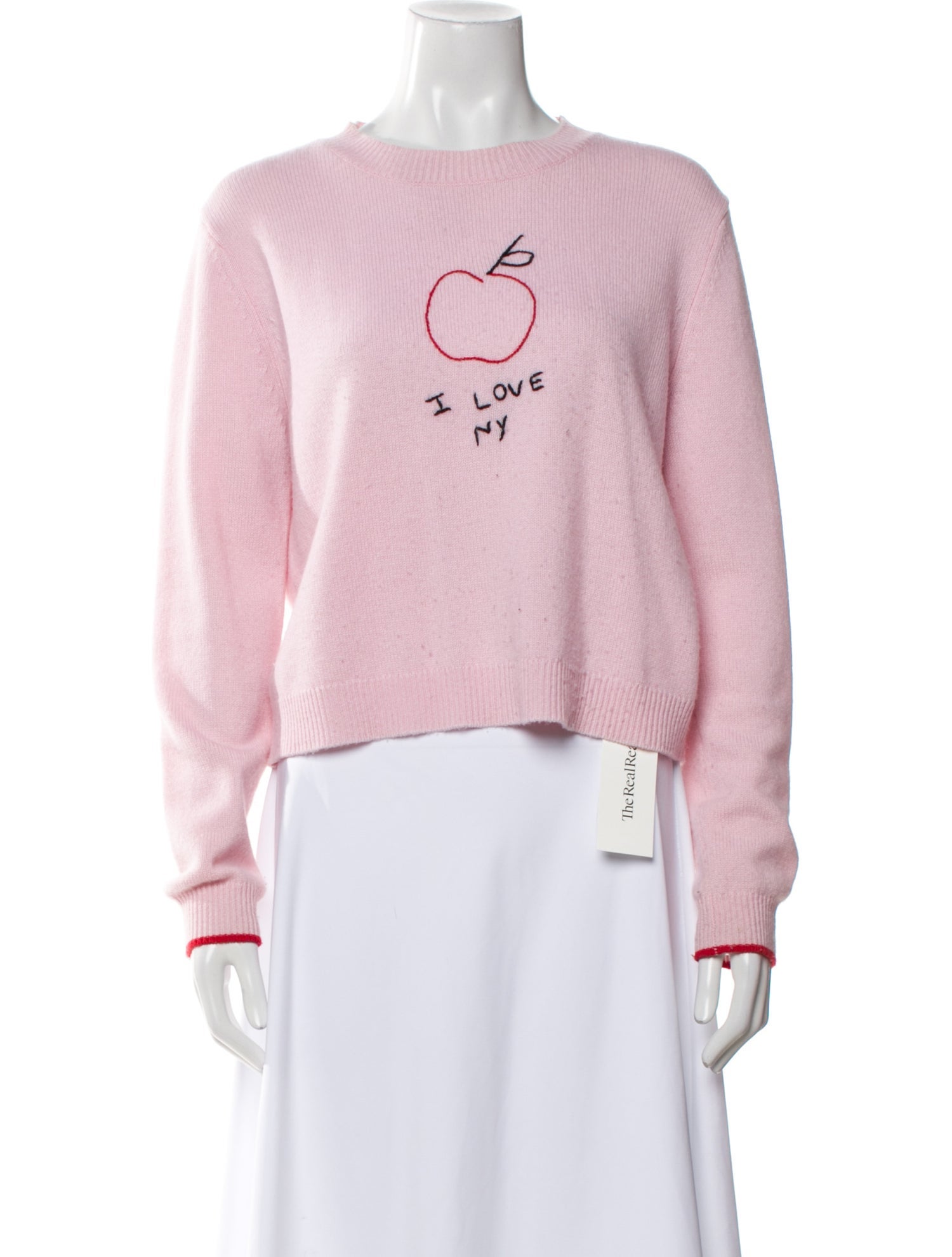 La Ligne Cashmere Graphic Print Sweater