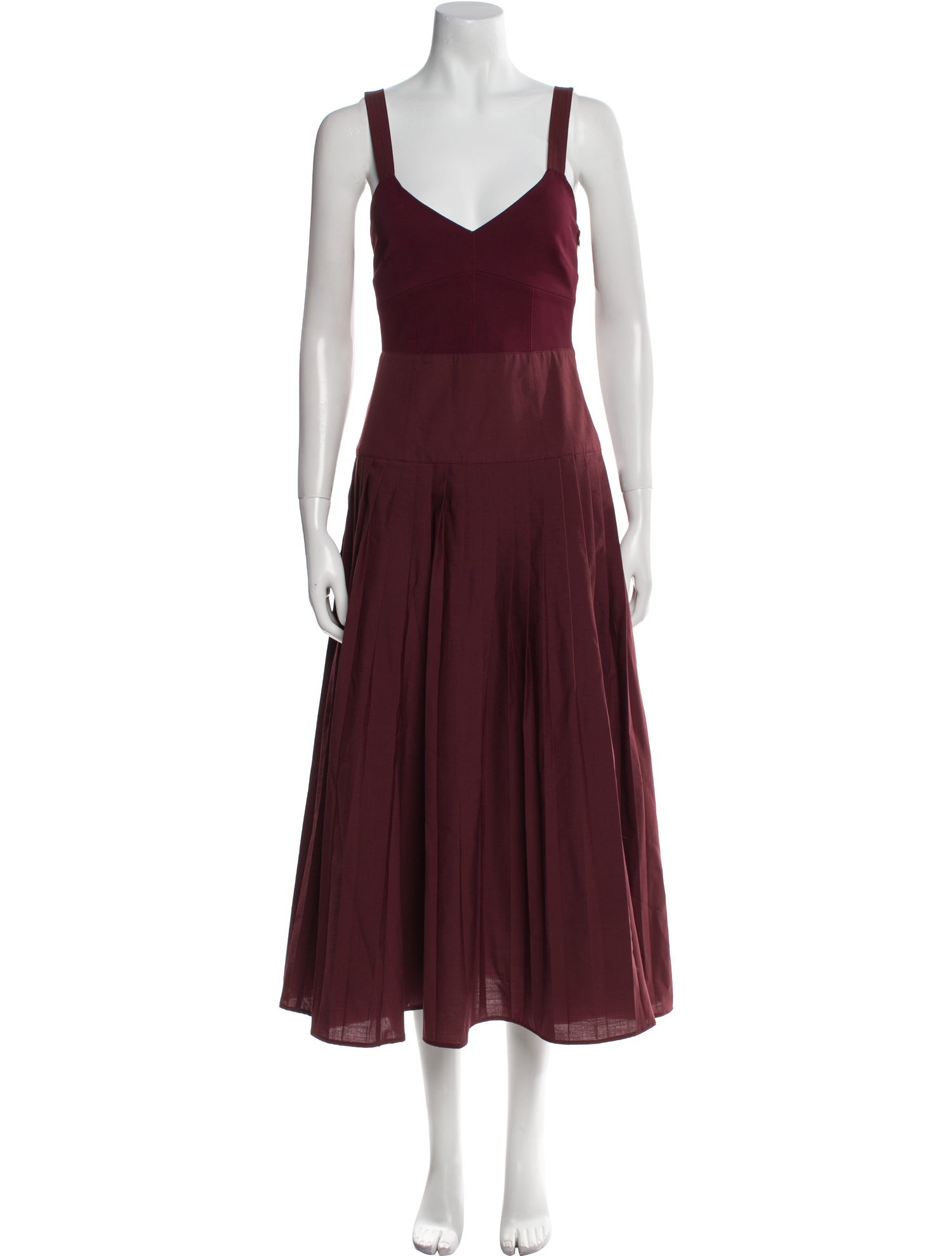 La Ligne V-Neck Long Dress