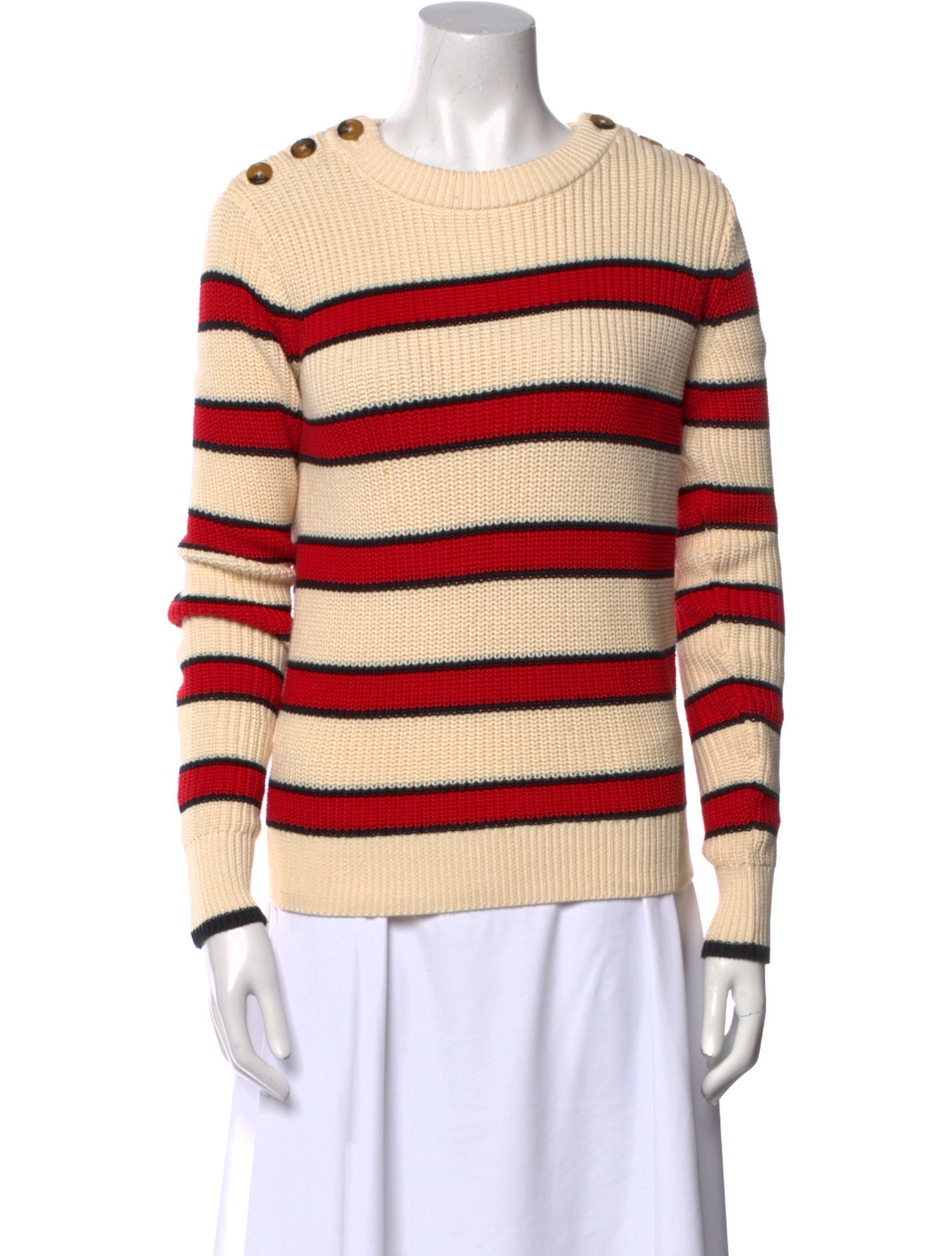 La Ligne Striped Crew Neck Sweater
