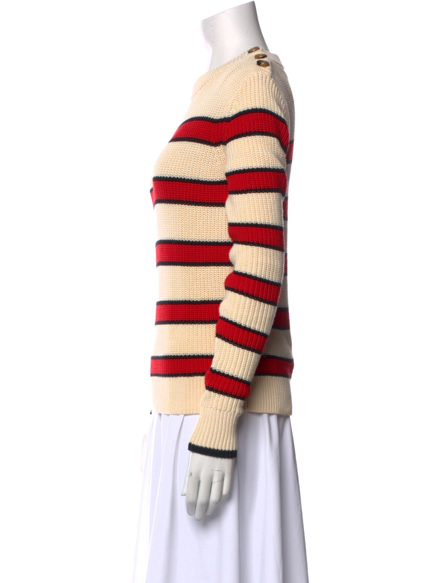 La Ligne Striped Crew Neck Sweater