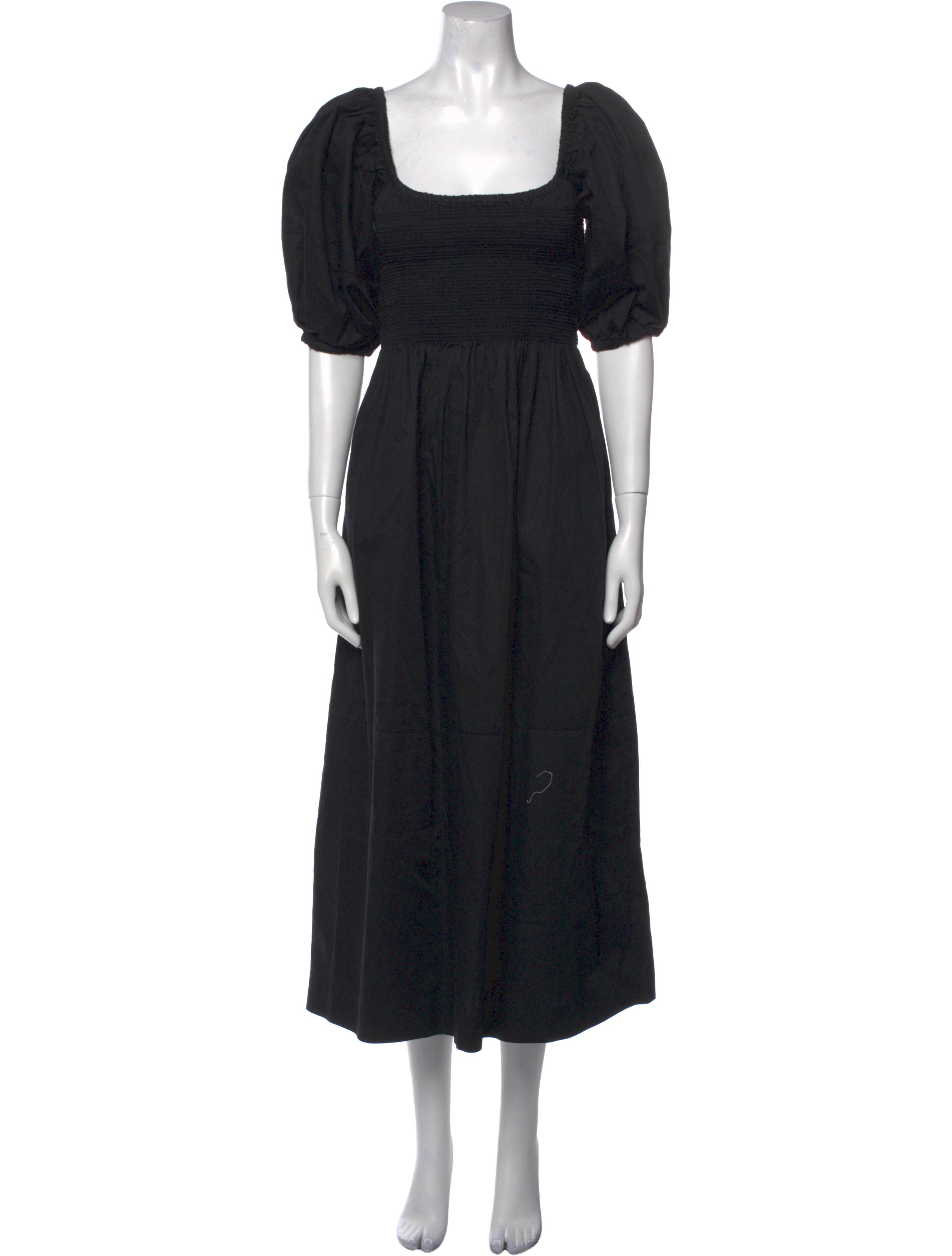 La Ligne Square Neckline Midi Length Dress