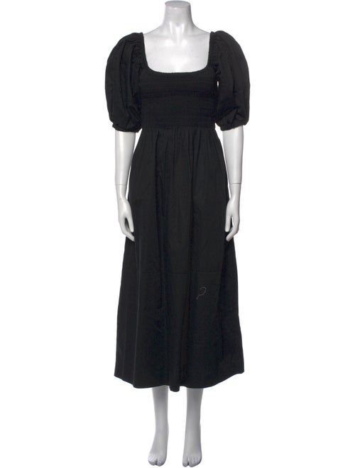 La Ligne Square Neckline Midi Length Dress