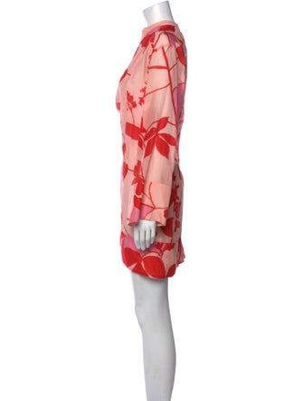 La Ligne Floral Print Mini Dress
