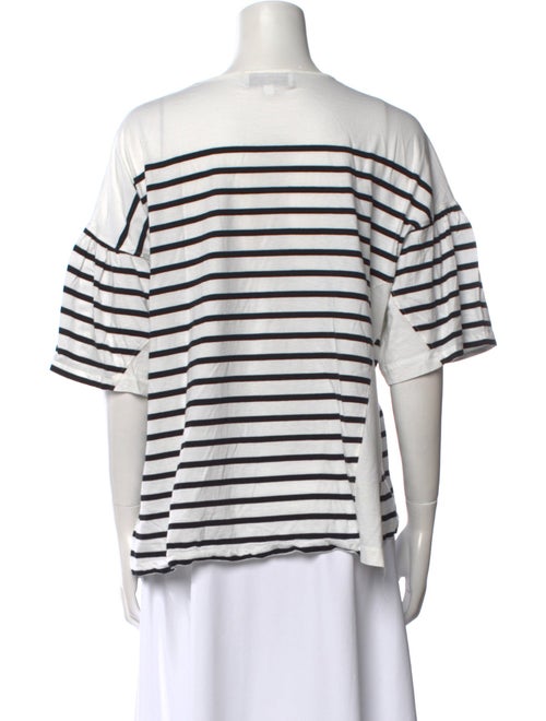 La Ligne Striped Bateau Neckline T-Shirt