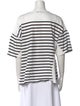 La Ligne Striped Bateau Neckline T-Shirt
