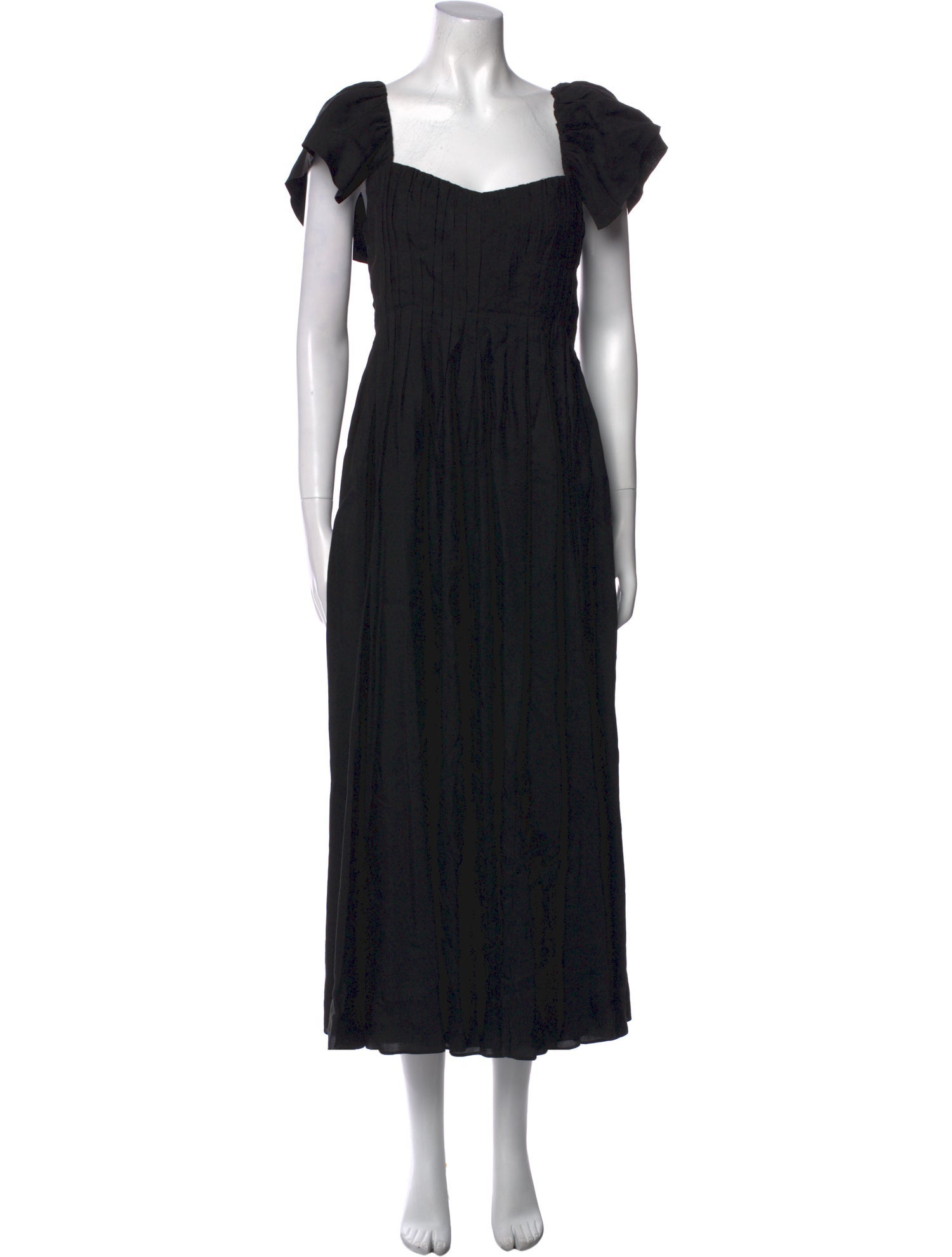 La Ligne Square Neckline Midi Length Dress