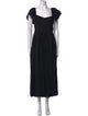 La Ligne Square Neckline Midi Length Dress