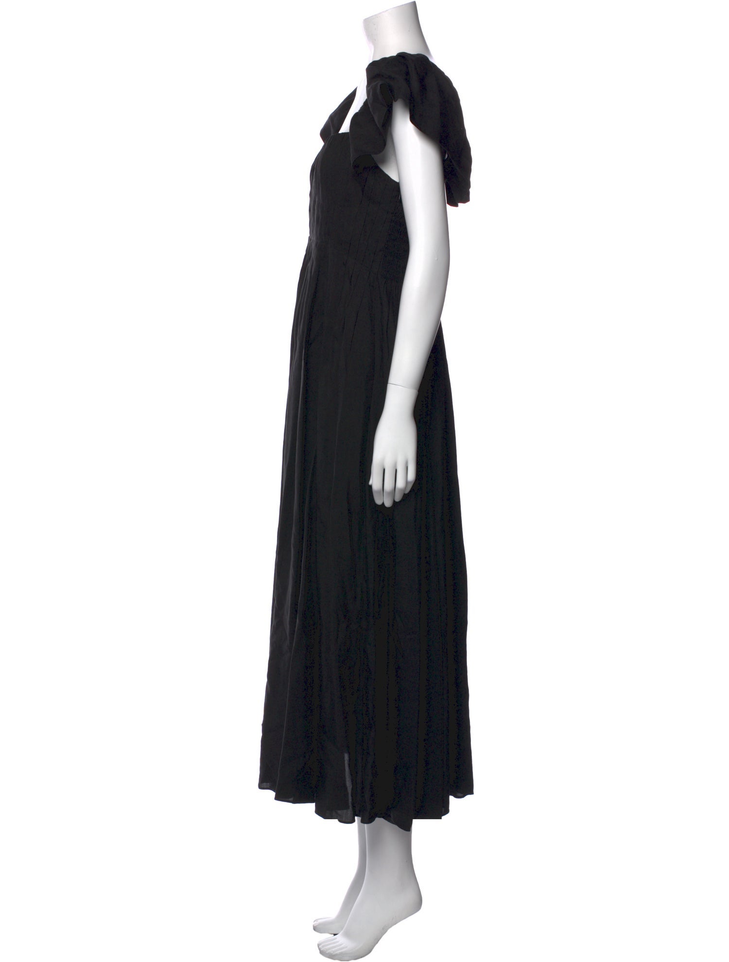 La Ligne Square Neckline Midi Length Dress