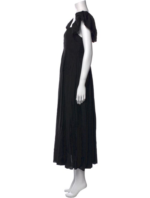 La Ligne Square Neckline Midi Length Dress